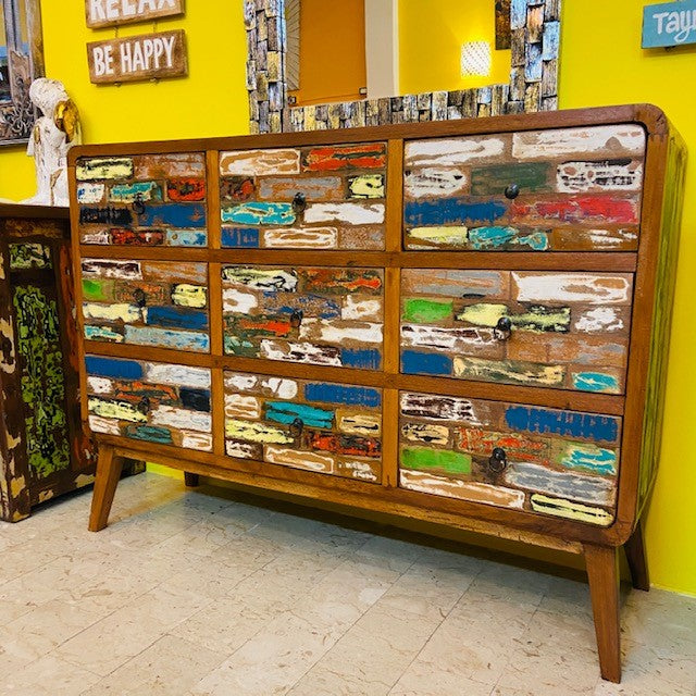Cassettiera etnica madia mobile buffet vintage - ETNICBAY