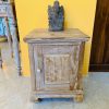 Comodino in legno teak stile opium mobiletto etnico - ETNICBAY