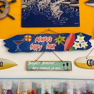 Happy hour tavola decorativa in legno stile etnico - ETNICBAY