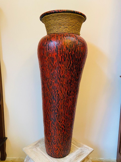 Vaso decorativo in terracotta arredamento etnico - ETNICBAY