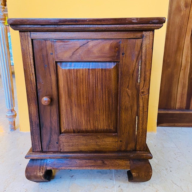 Comodino stile opium in legno teak mobile etnico - ETNICBAY