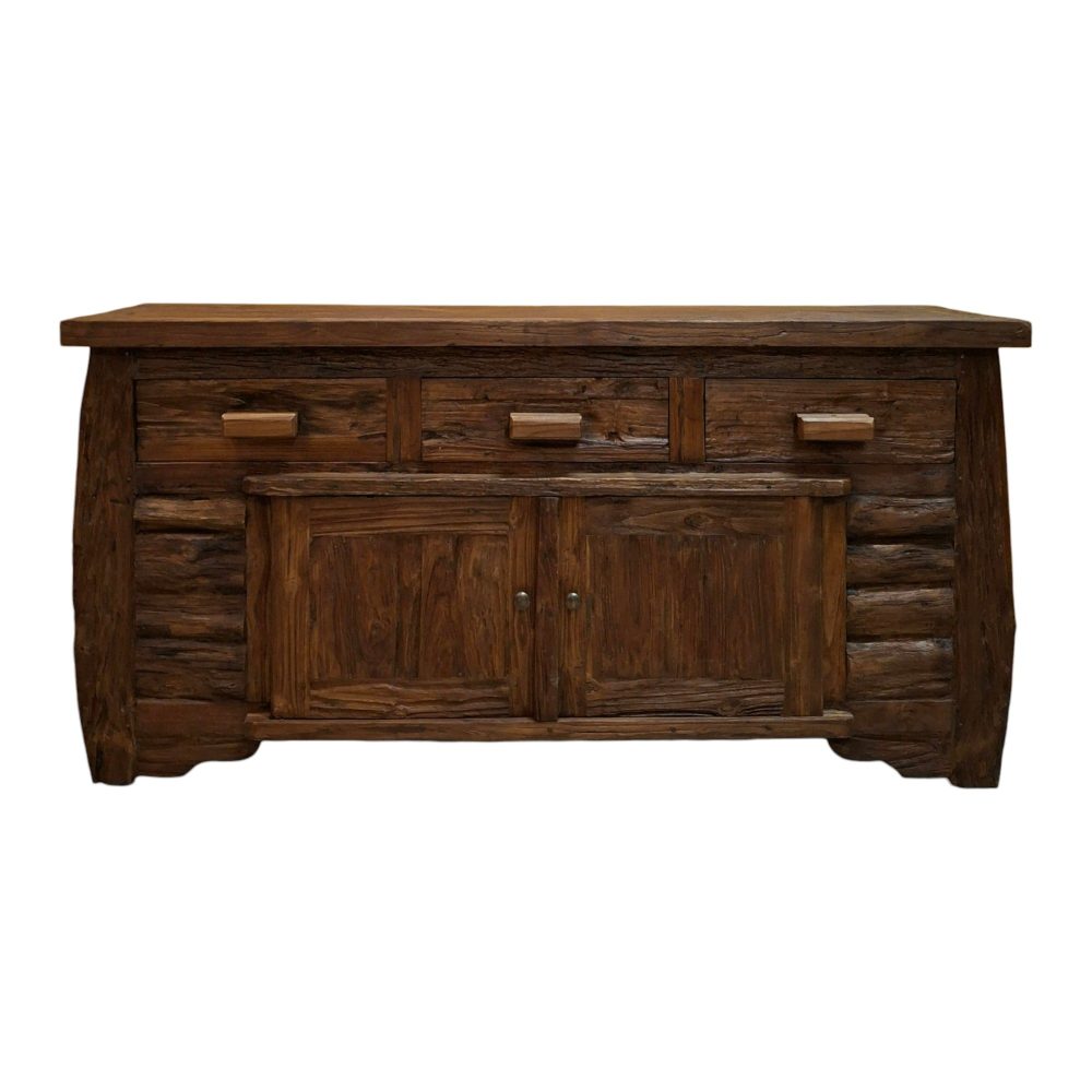 Credenza etnica linea Flintstones porta tv rustico - ETNICBAY