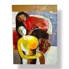Dipinto etnico quadro maternità arte impressionismo - ETNICBAY