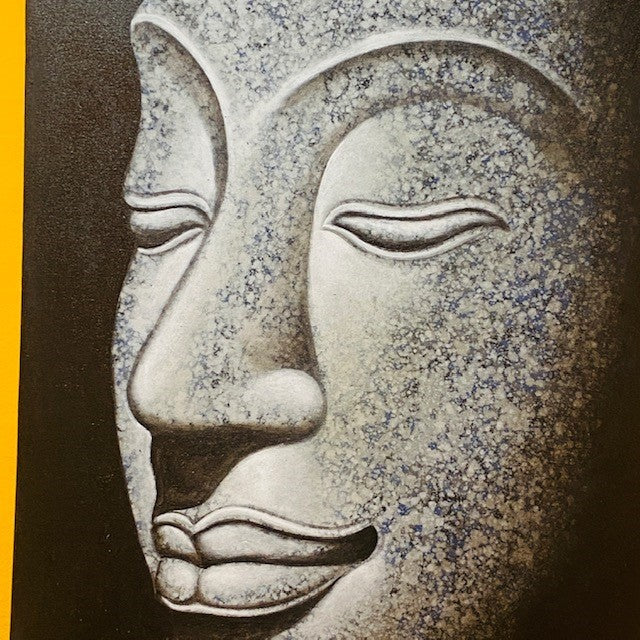 Buddha dipinto olio su tela quadro etnico orientale - ETNICBAY