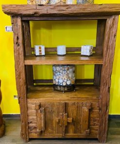 Libreria etnica wabi sabi credenza in legno teak - ETNICBAY