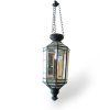 Lampadario etnico in ferro e vetro lanterna vintage - ETNICBAY