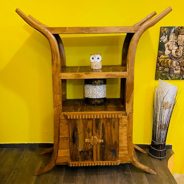 Mobile Etnico Credenza in Teak libreria wabi sabi - ETNICBAY