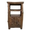 Mobile etnico Flintstones credenza legno teak libreria rustica - ETNICBAY
