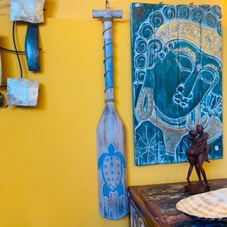 Pagaia tartaruga decorativa arredamento etnico - ETNICBAY