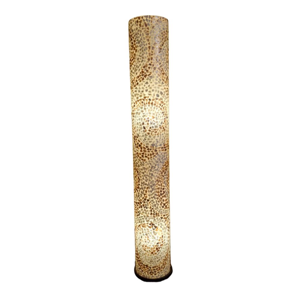 Piantana in mosaico di madre perla e ferro battuto - ETNICBAY