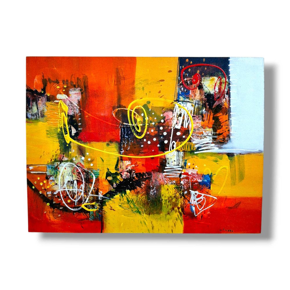 Quadro etnico artigianale geometria astratta - ETNICBAY