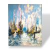 Quadro etnico marino dipinto imbarcazioni - ETNICBAY