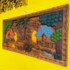 Pannello decorativo paesaggio orientale in legno - ETNICBAY