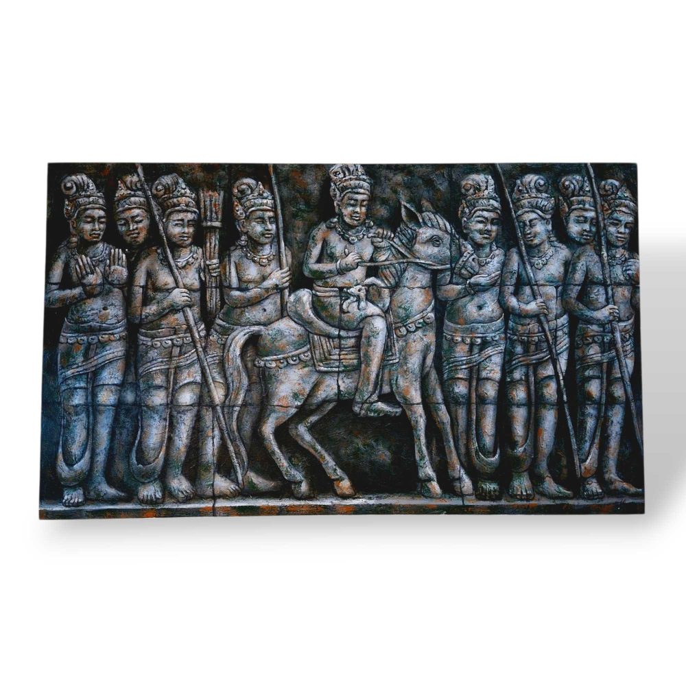 Quadro etnico acrilico su tela Angkor wat - ETNICBAY