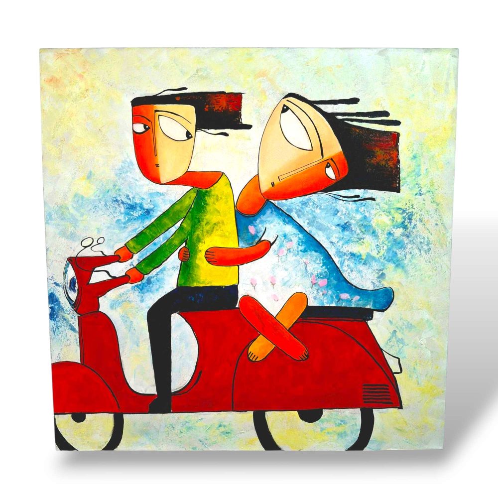 Quadro etnico acrilico su tela cubismo impressionismo contemporaneo - ETNICBAY