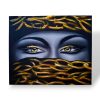Quadro etnico olio su tela sguardo di donna incatenato - ETNICBAY