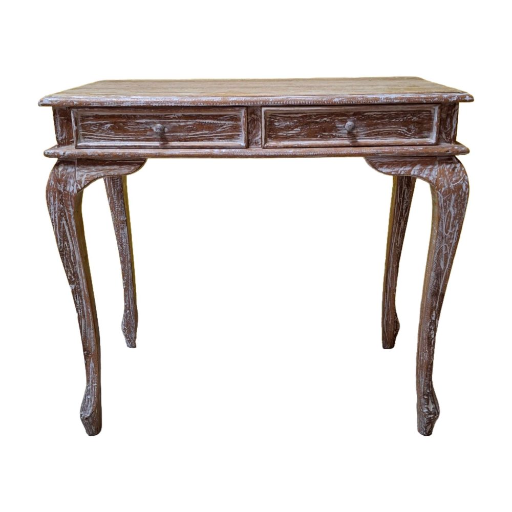 Scrivania etnica legno teak massello stile Liberty - ETNICBAY