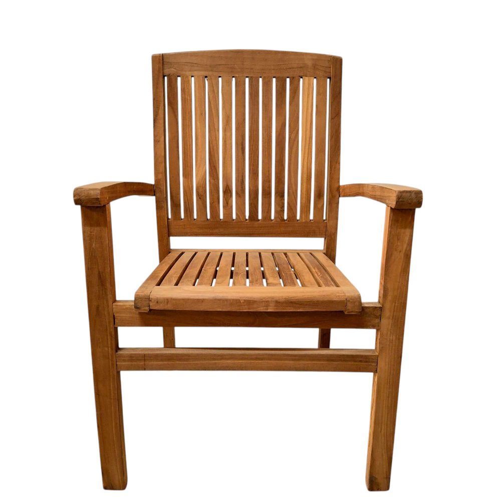 Sedia poltroncina ergonomica in teak massello - ETNICBAY
