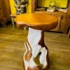 Sgabello etnico radice di teak stile wabi sabi - ETNICBAY
