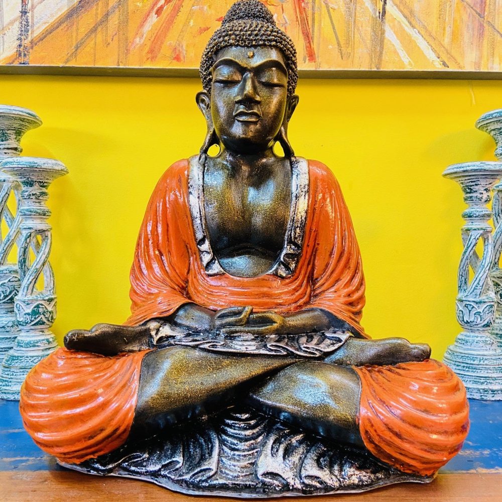 Buddha meditazione statua etnica arte orientale - ETNICBAY