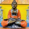 Buddha meditazione statua etnica arte orientale - ETNICBAY