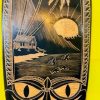 Tavola Surf Tribale Intagliata Legno Deco Etnico - ETNICBAY