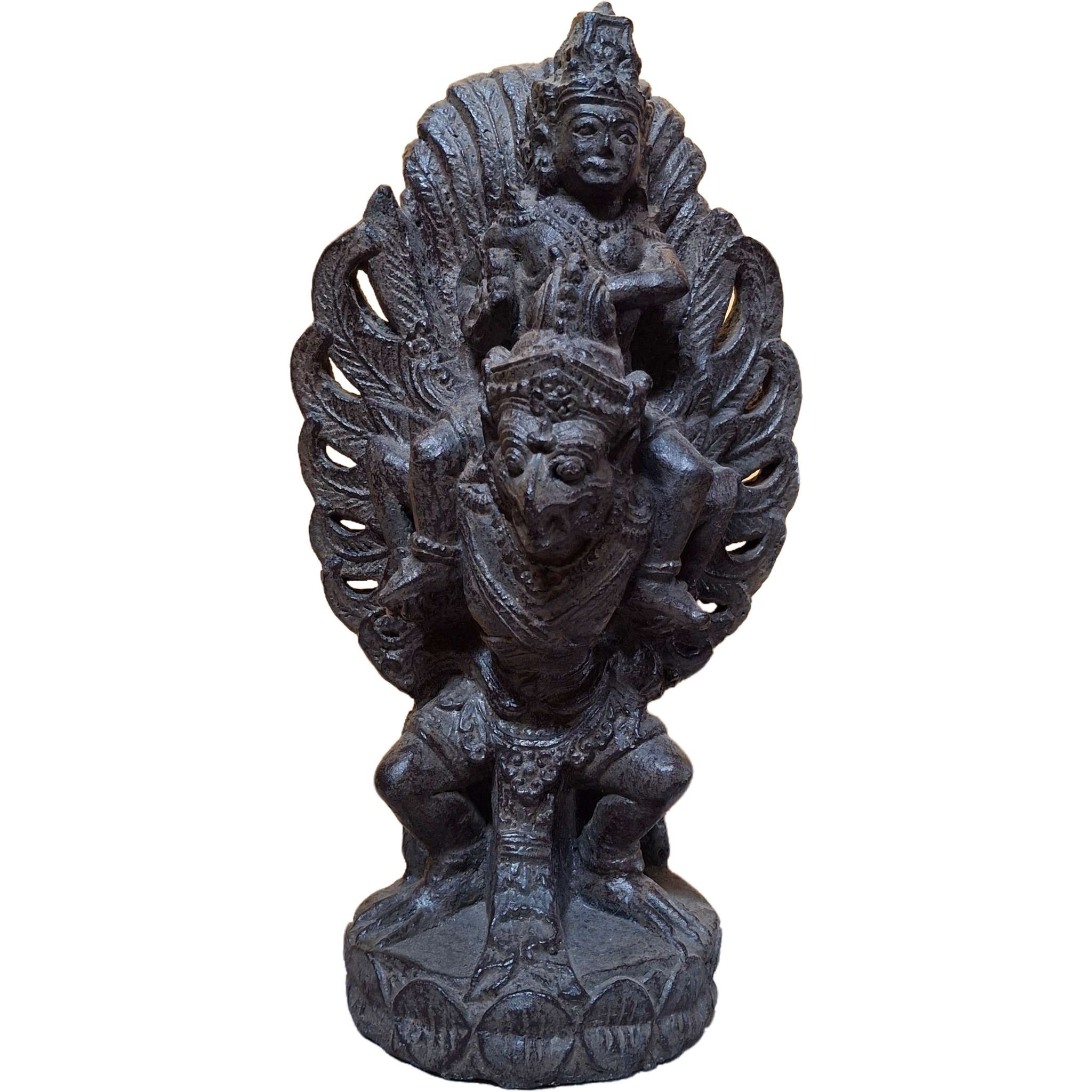 Visnu su Garuda statua in pietra sacra indu - ETNICBAY