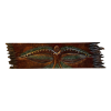 Buddha quadro in legno Arredamento etnico yoga om - ETNICBAY