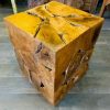 Tavolino etnico sgabello pouf radice stile wabisabi - ETNICBAY