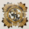 Om decorazione da parete fior di loto etnico Indù - ETNICBAY