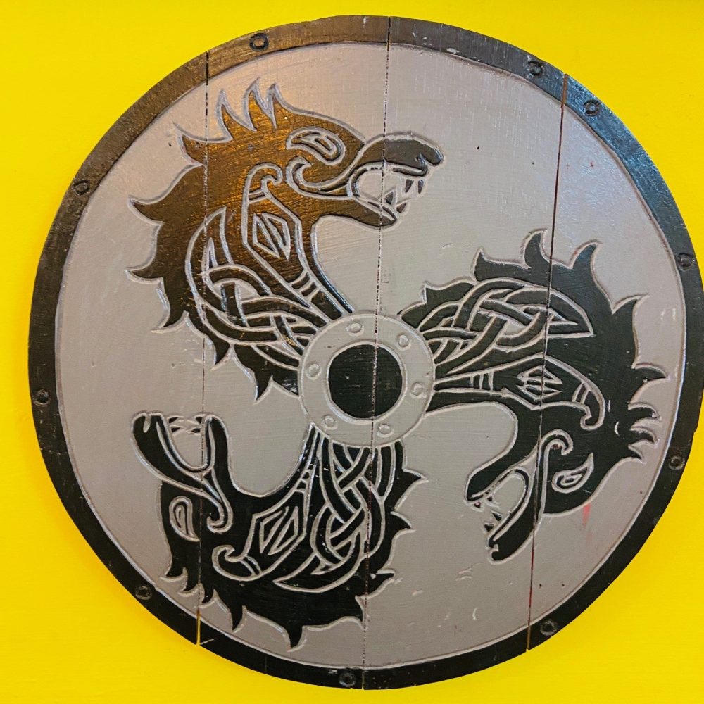 Dragoni orientali quadro rotondo arti marziali