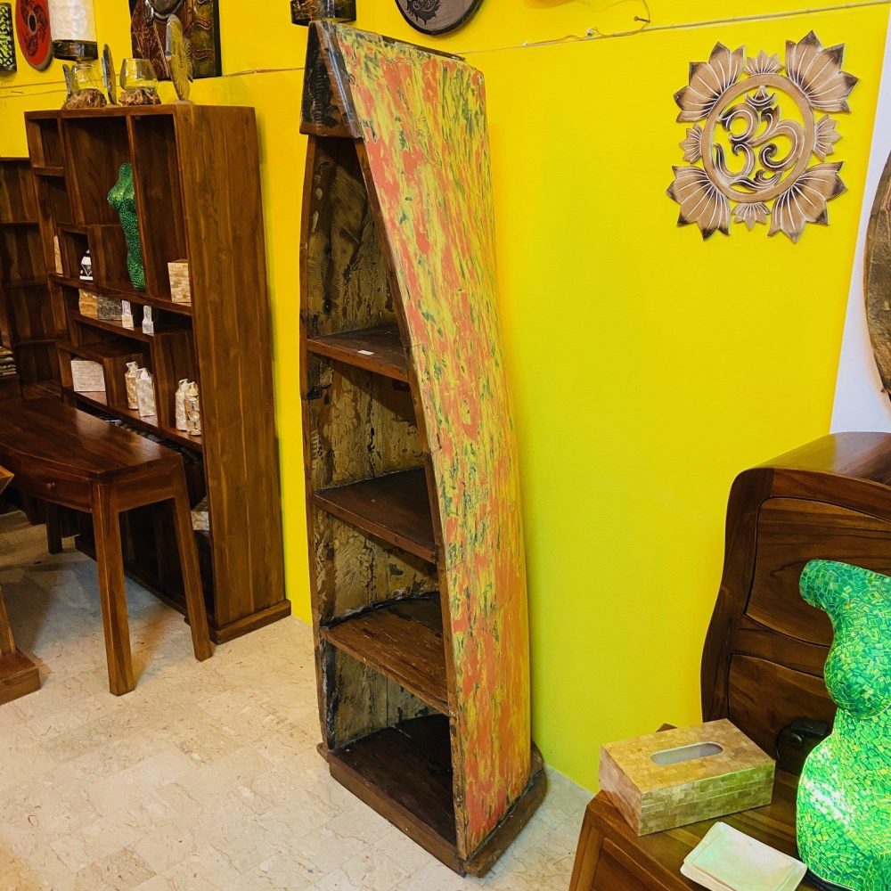 Libreria canoa originale mobile etnico espositore - ETNICBAY
