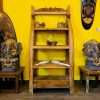 Libreria Etnica Scaffale Teak Mobile Espositore - ETNICBAY