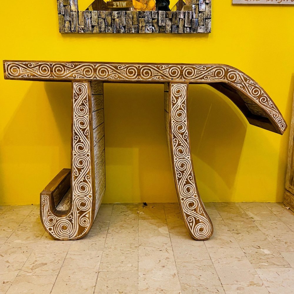 Consolle Etnica Teak Pigreco Mobile Ingresso Tv - ETNICBAY