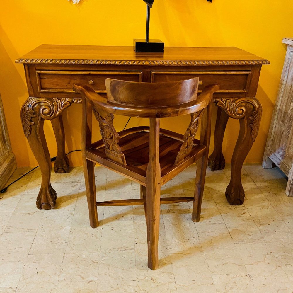 Studio Scrittoio E Sedia Scrivania Impero Barocco