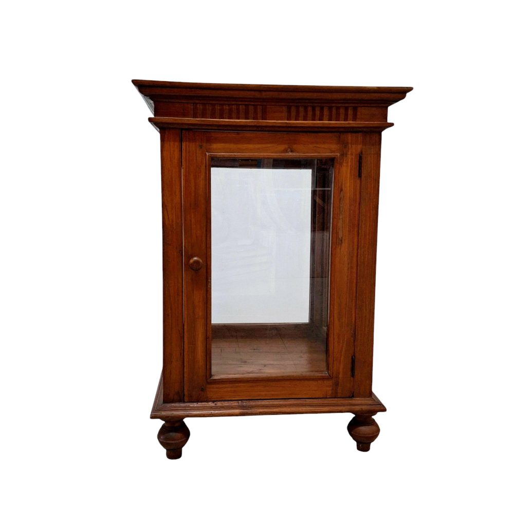 Vetrinetta quadrata in legno teak arte povera - ETNICBAY